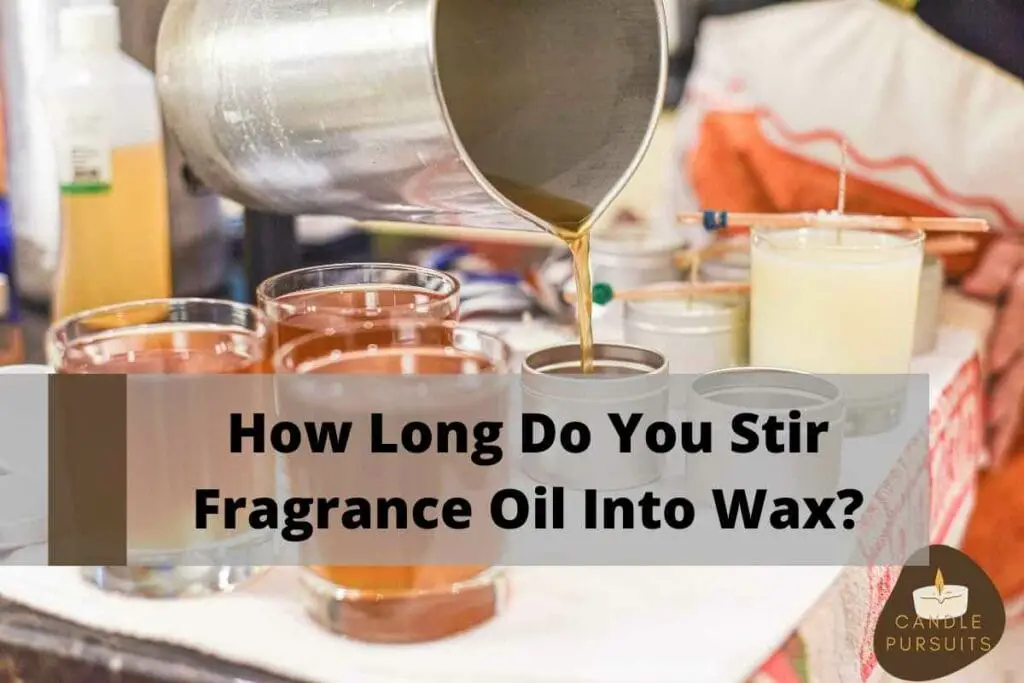 Fragrance Oil adding to wax